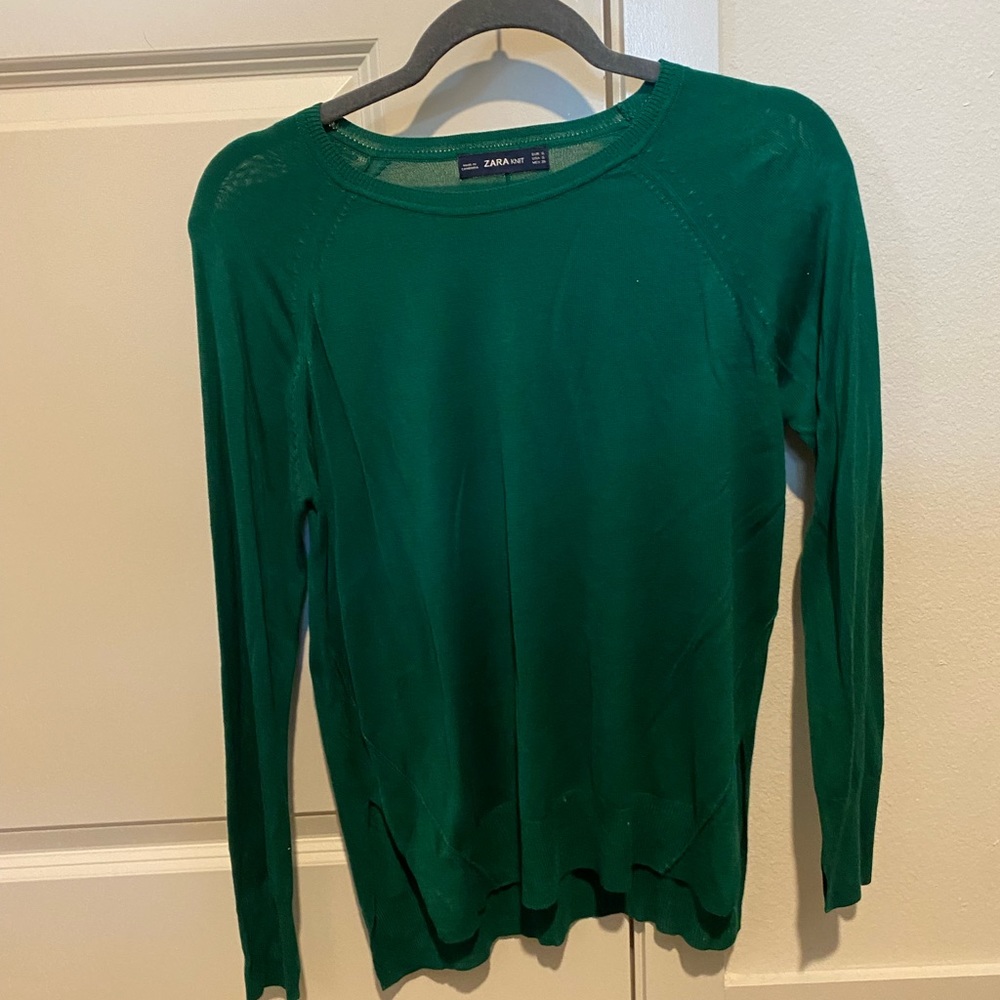 Green sweater top